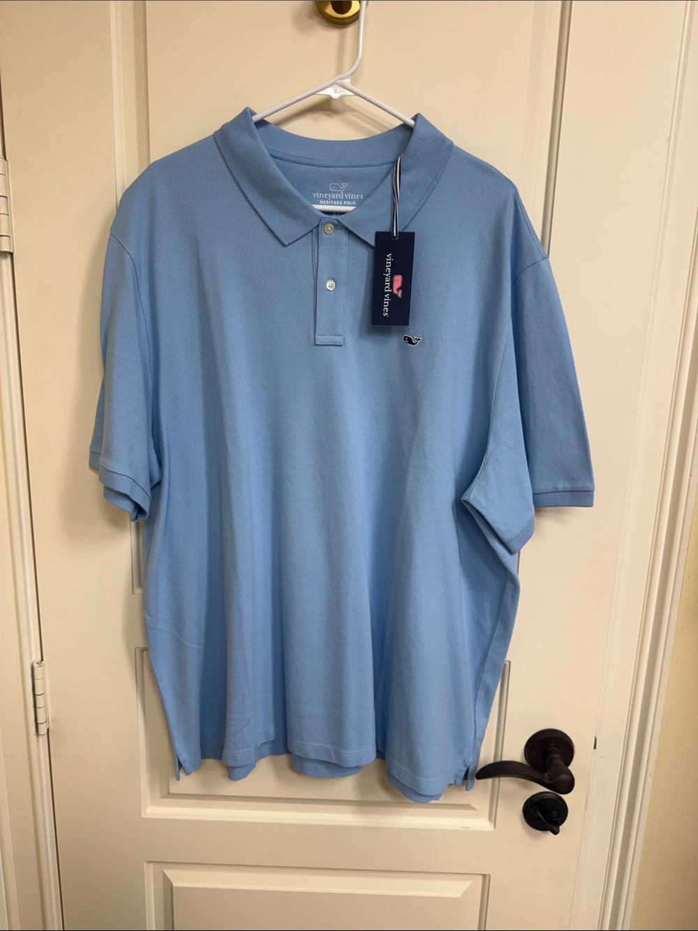 Vineyard Vines Men's Light Blue Pique Polo